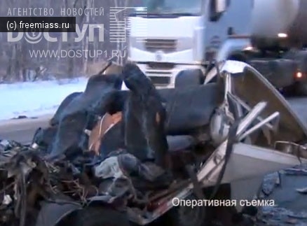 Жуткая авария на трассе М-5 в Челябинской области унесла жизни пяти человек. Видео с регистратора